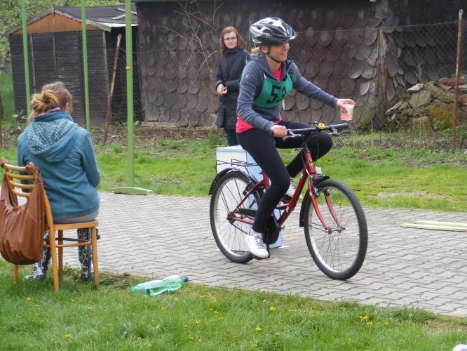 soutěž mladých cyklistů v Bystřici