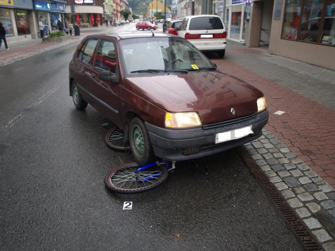 střet s cyklistou