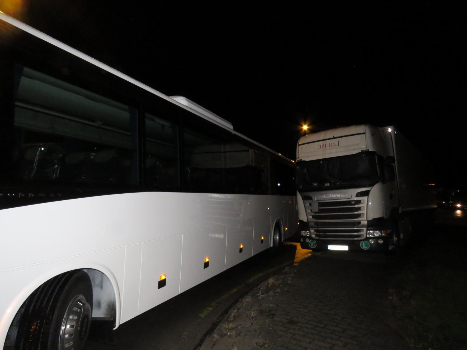 zablokovaný autobus