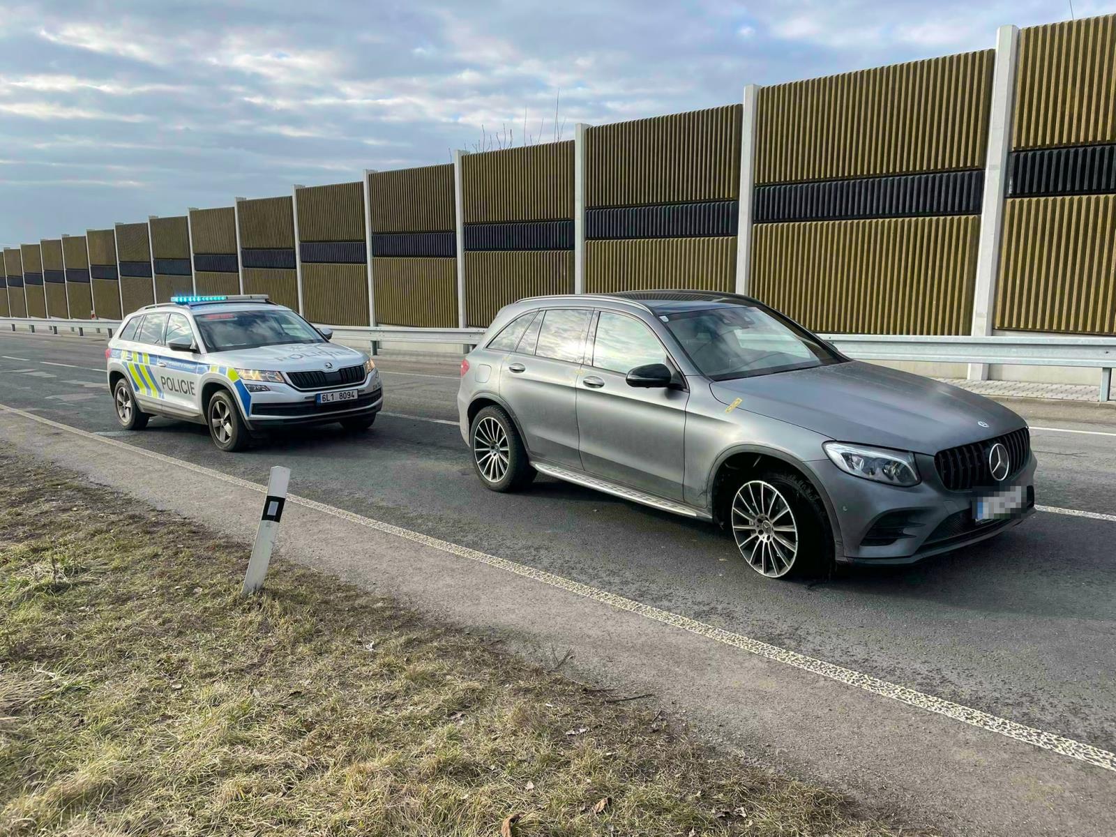 zajištěný Mercedes Benz GLC