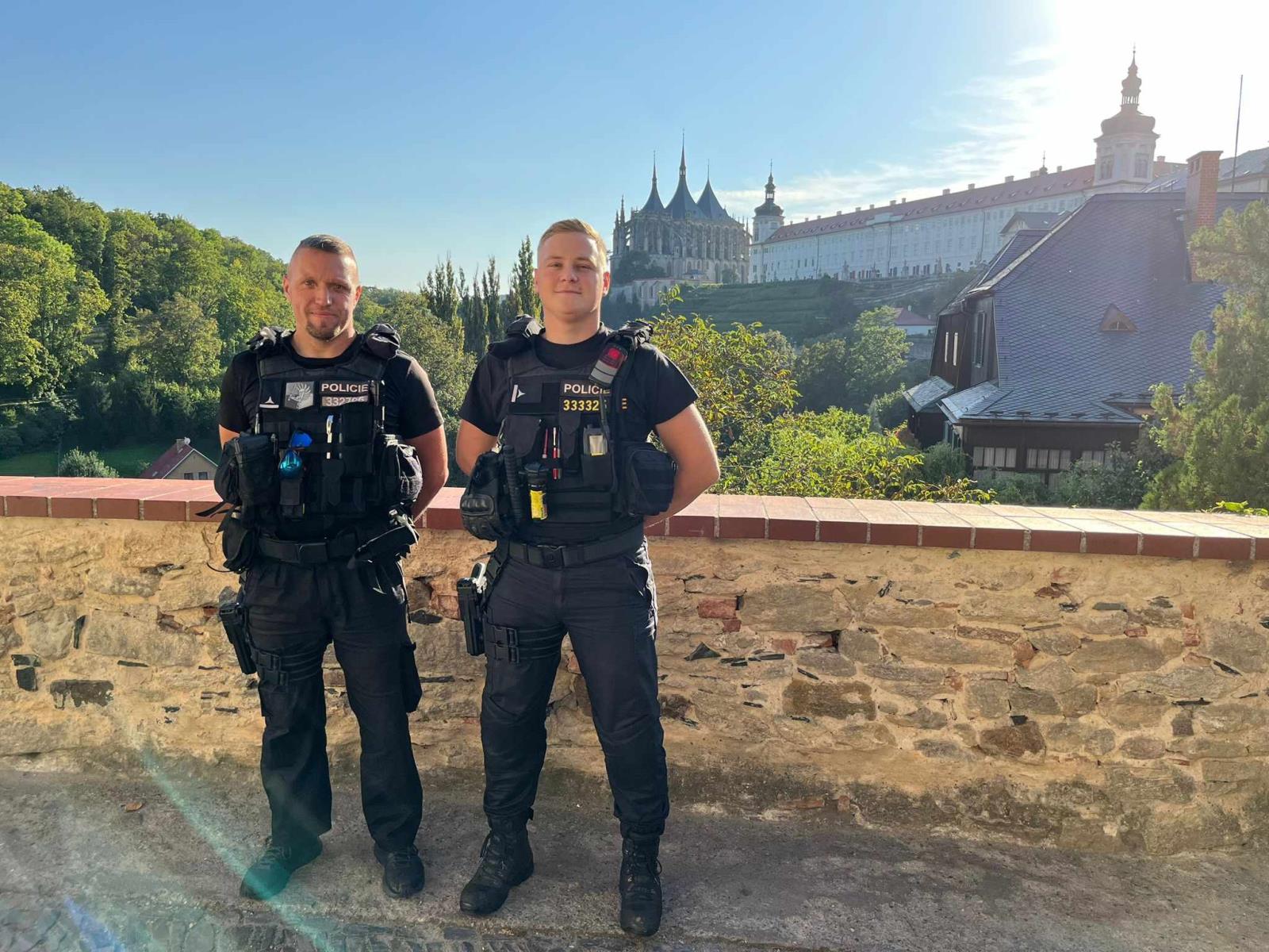 zleva pprap. Jakub Čáp a pprap. Martin Chudomel