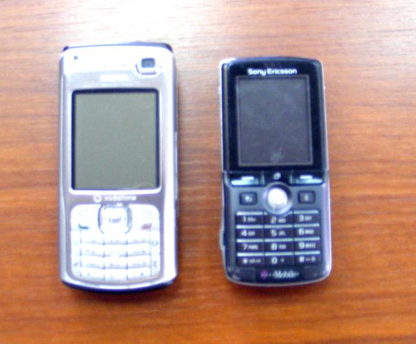 zajištěné mobilní telefony